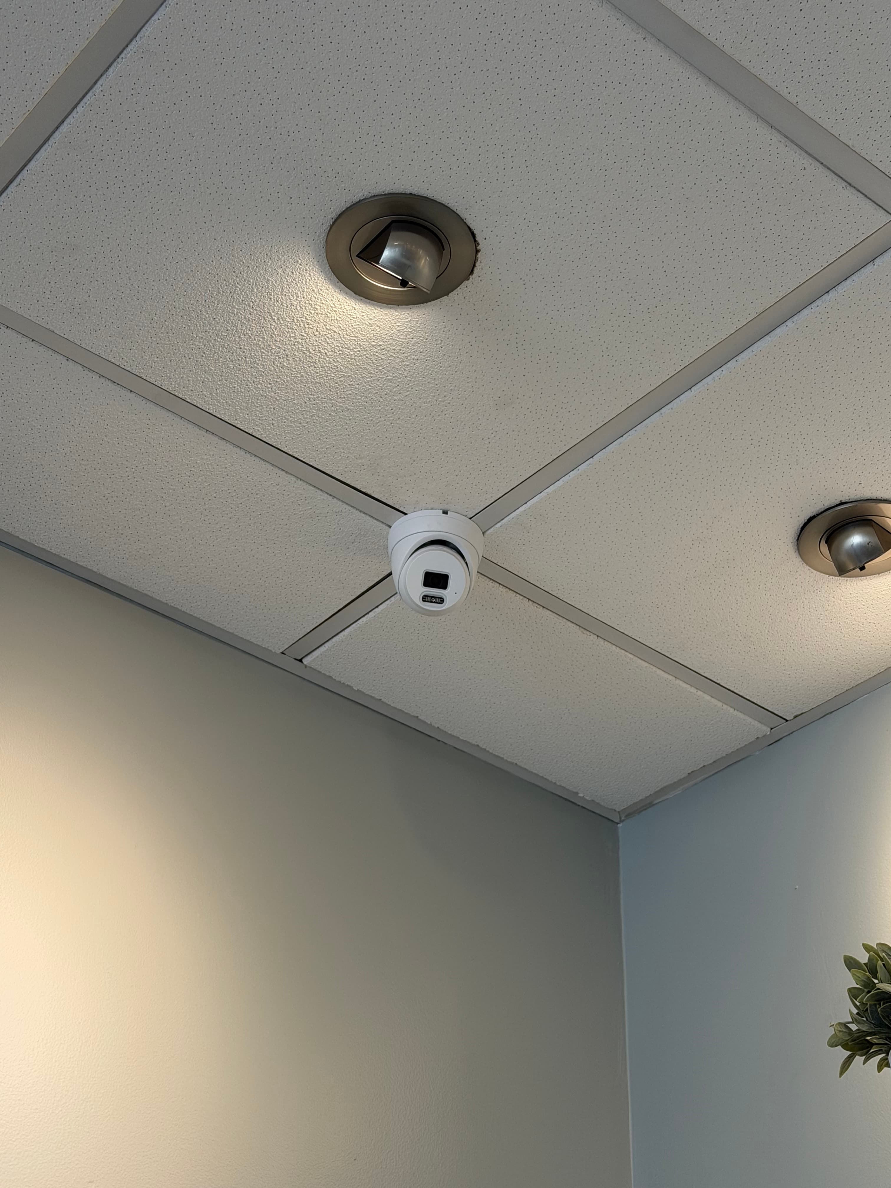 Professional camera placement for full-room coverage
